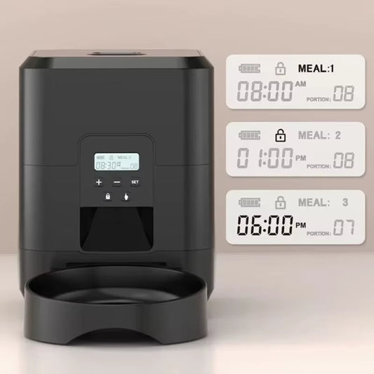 2L Push Button USB Automatic Pet Feeder Smart Cat Feeder Slow Dog Feeder with Timer Pet Feeder Pet Supplies Food Bowl